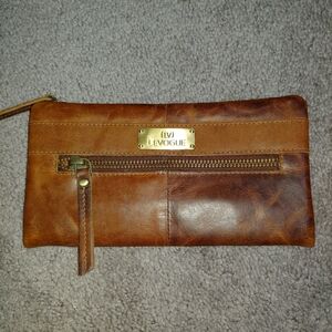 Levogue Distressed Leather Wallet NWOT